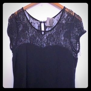Lace top dress